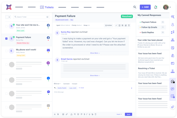 Manage Queries from a Single InterfaceFinal_Canned responses _ Omnichannel, Unified Interface_ 14.9.22